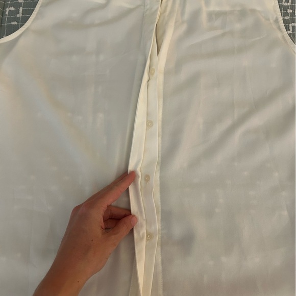 Patchington Sleeveless White sheer Top size XL - Picture 4 of 8